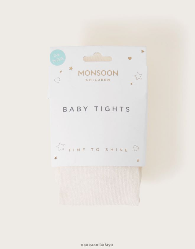 Monsoon kız bebek buzlu tayt JH86BT2853 aksesuar fildişi