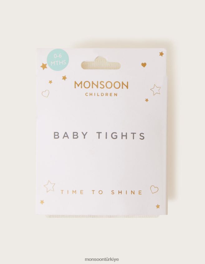 Monsoon kız bebek buzlu tayt JH86BT2858 aksesuar fildişi
