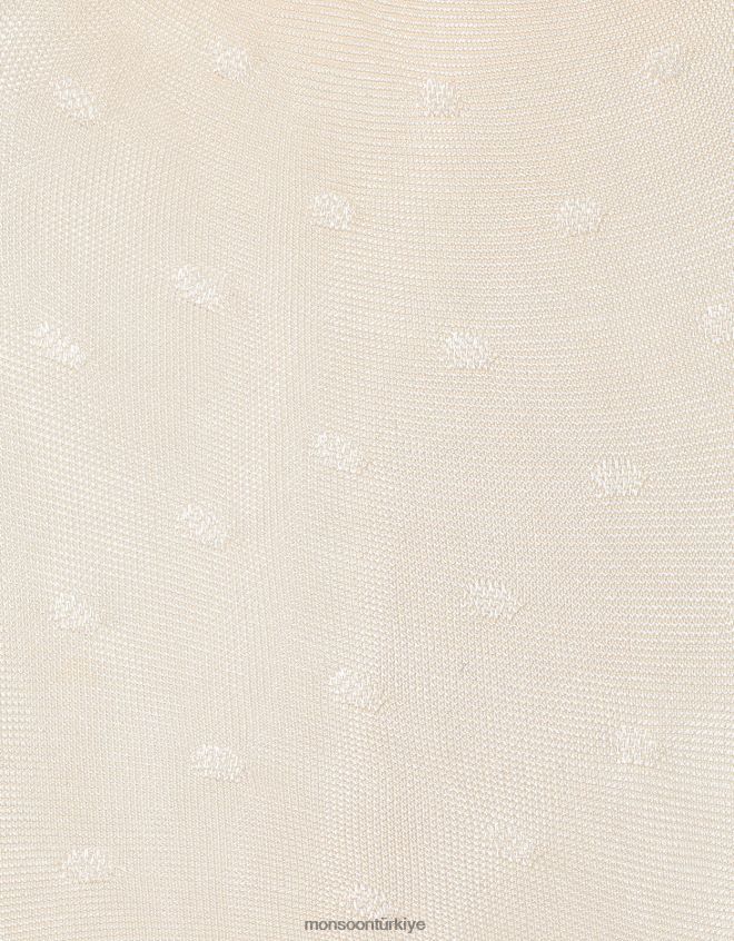 Monsoon kız bebek gelin nokta taytları JH86BT2681 aksesuar fildişi