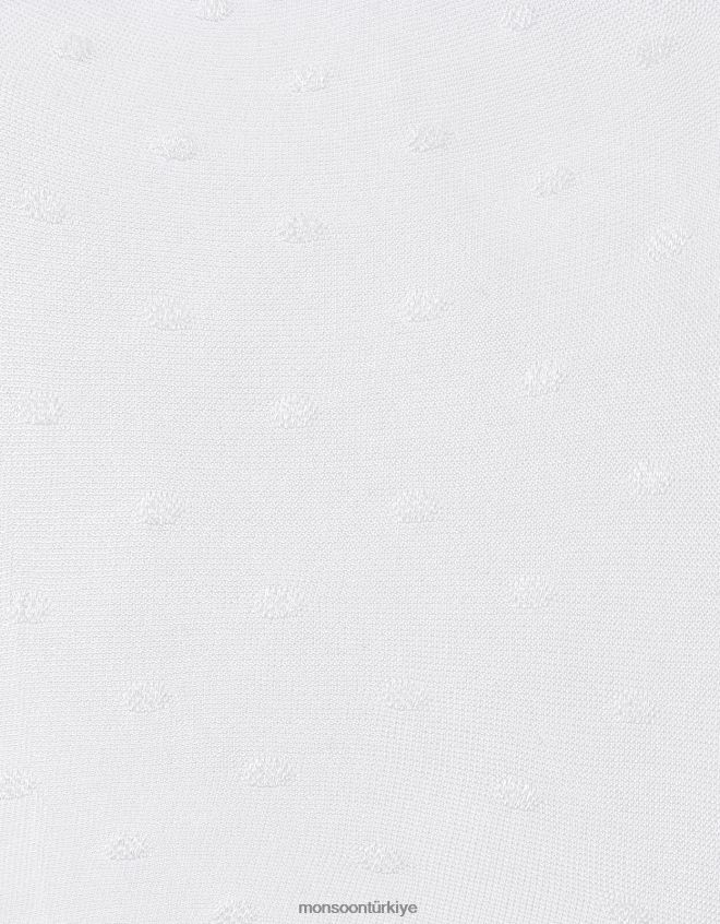 Monsoon kız bebek gelin nokta taytları JH86BT2683 aksesuar beyaz