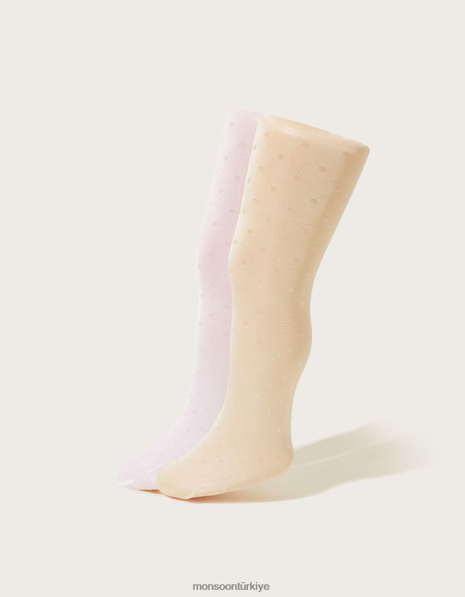 Monsoon kız bebek gelin taytı ikili takım JH86BT2672 aksesuar çok