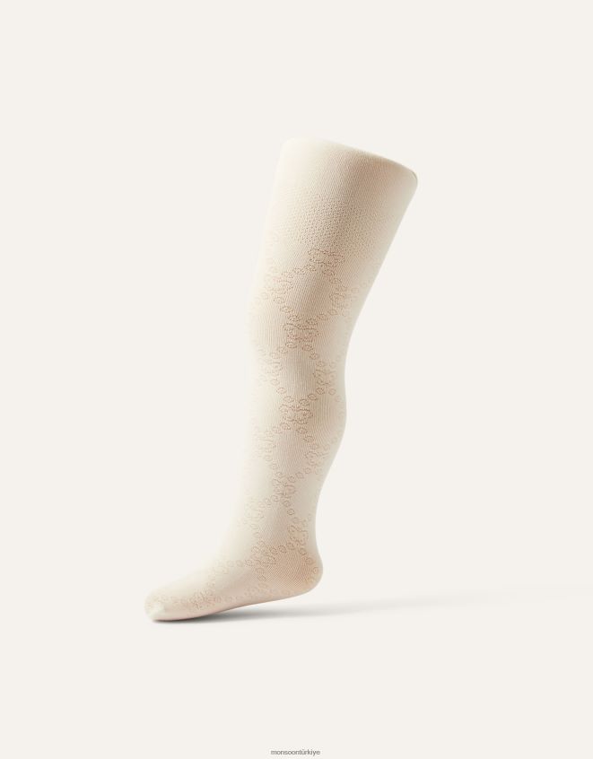 Monsoon kız bebek kelebek peluş elmas tayt JH86BT2720 aksesuar fildişi