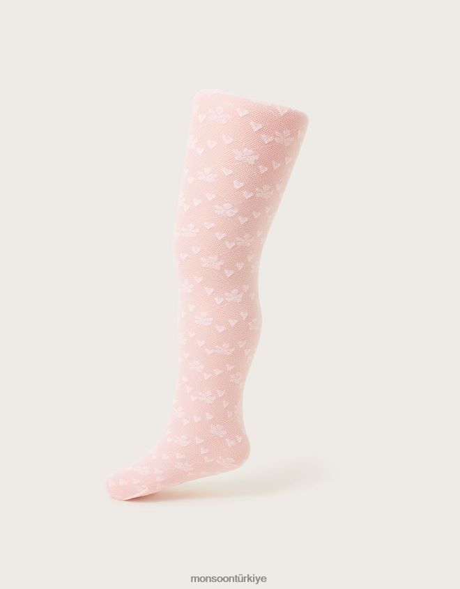 Monsoon kız bebek loveheart dantelli tayt JH86BT2849 aksesuar pembe