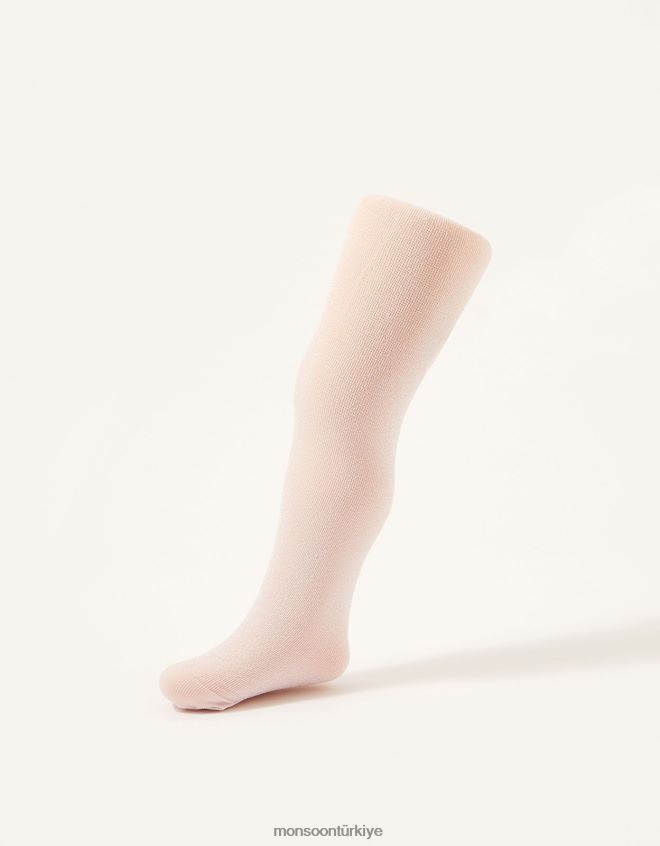 Monsoon kız bebek ışıltılı örgü tayt JH86BT2736 aksesuar pembe (soluk pembe)