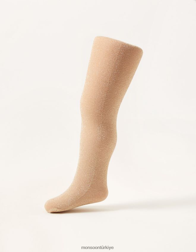 Monsoon kız bebek ışıltılı tayt JH86BT2565 aksesuar altın