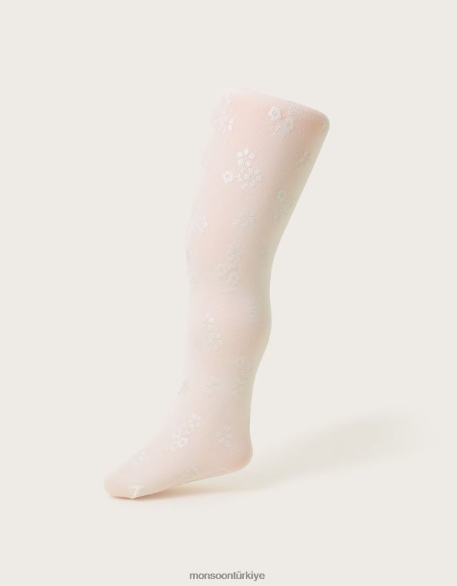 Monsoon kız bebek perlato baskılı dar twinset JH86BT2428 aksesuar çok