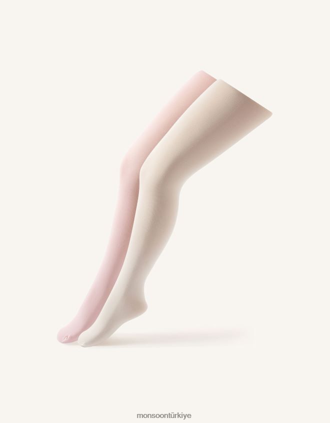 Monsoon kız düz naylon sıkı twinset JH86BT2664 aksesuar çok