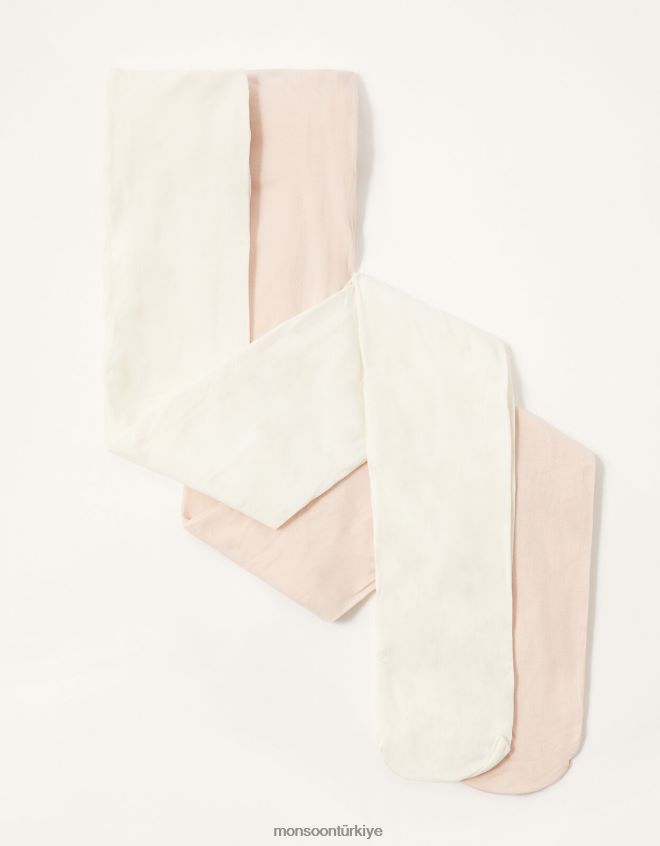 Monsoon kız düz naylon sıkı twinset JH86BT2664 aksesuar çok