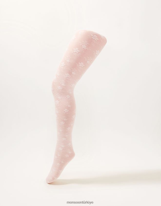 Monsoon kız dantelli çiçekli tayt twinset JH86BT2650 aksesuar çok