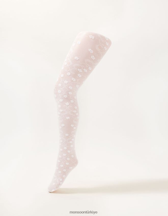 Monsoon kız dantelli çiçekli tayt twinset JH86BT2650 aksesuar çok