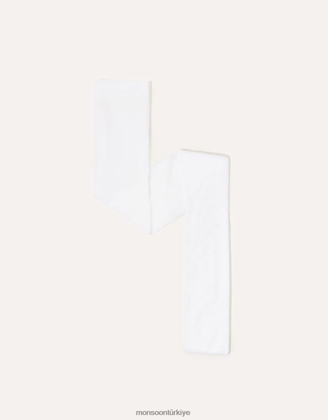 Monsoon kız gelin nokta taytları JH86BT2640 aksesuar beyaz