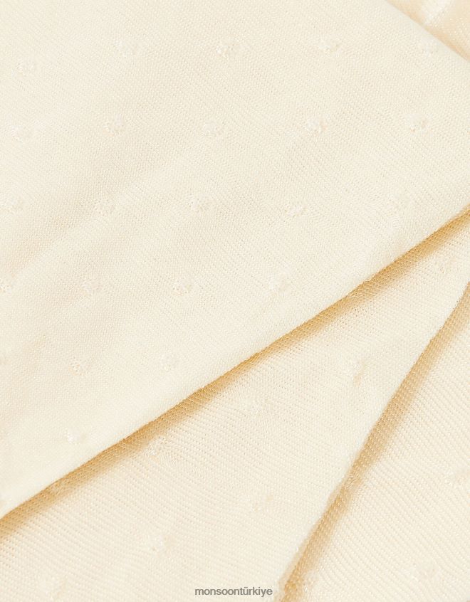 Monsoon kız gelin nokta taytları JH86BT2705 aksesuar fildişi