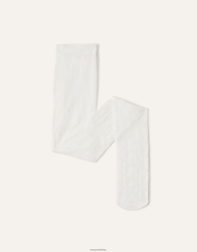 Monsoon kız çiçek dantelli tayt JH86BT2588 aksesuar beyaz