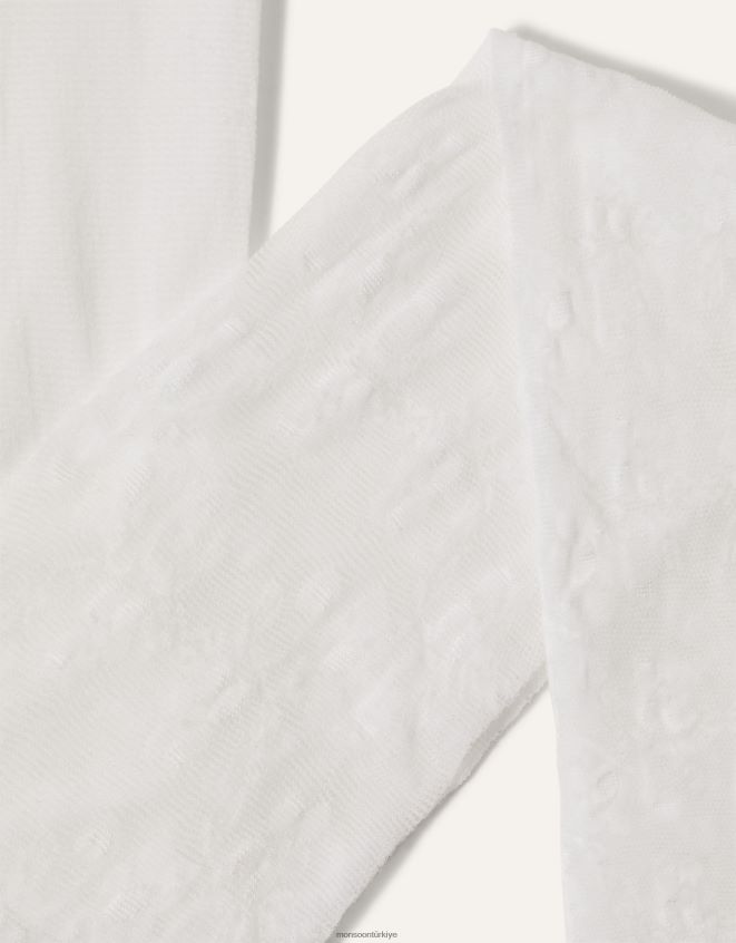 Monsoon kız çiçek dantelli tayt JH86BT2588 aksesuar beyaz