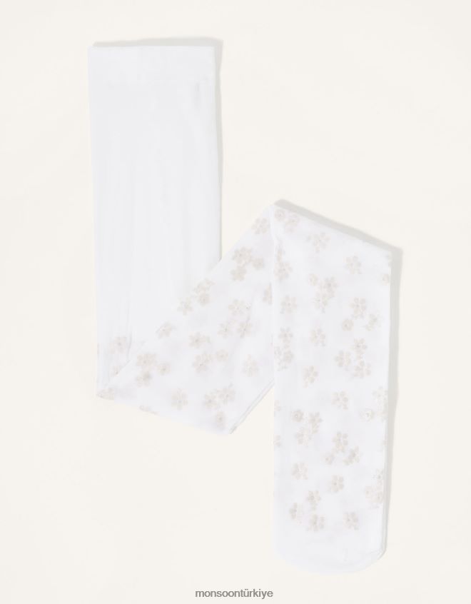 Monsoon kız çiçek perlato desenli tayt JH86BT2442 aksesuar pembe