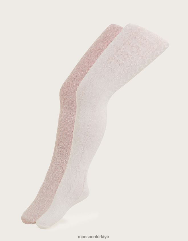 Monsoon kız kablo tayt twinset JH86BT2648 aksesuar çok