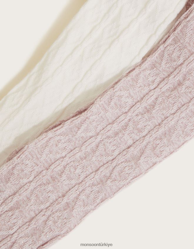 Monsoon kız kablo tayt twinset JH86BT2648 aksesuar çok