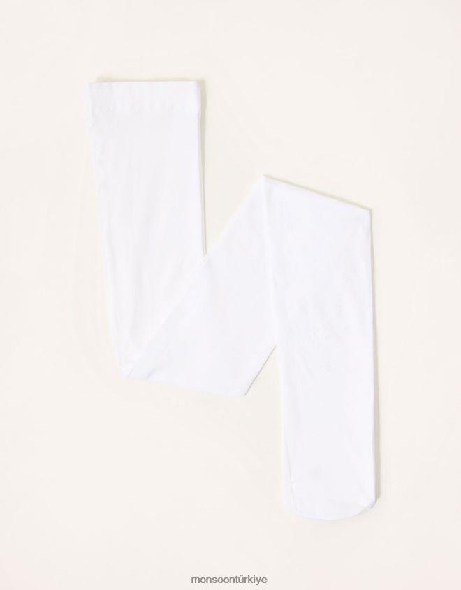 Monsoon kız kelebek parıltılı barok tayt JH86BT2674 aksesuar beyaz