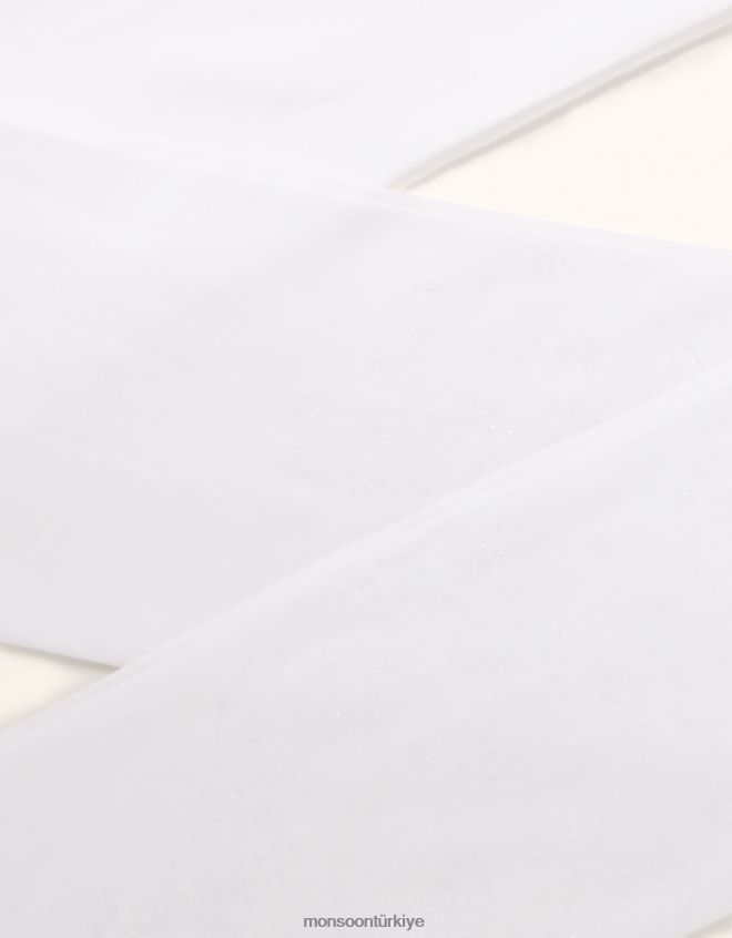 Monsoon kız kelebek parıltılı barok tayt JH86BT2674 aksesuar beyaz