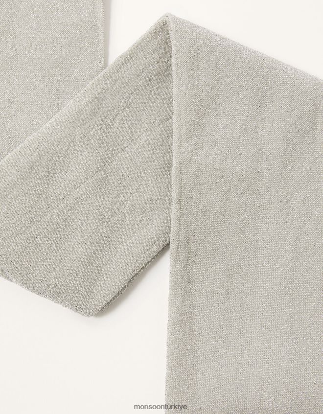 Monsoon kız ışıltılı metalik tayt JH86BT2706 aksesuar gümüş