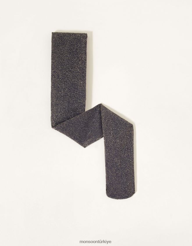 Monsoon kız ışıltılı naylon tayt JH86BT2734 aksesuar Mavi Donanma)