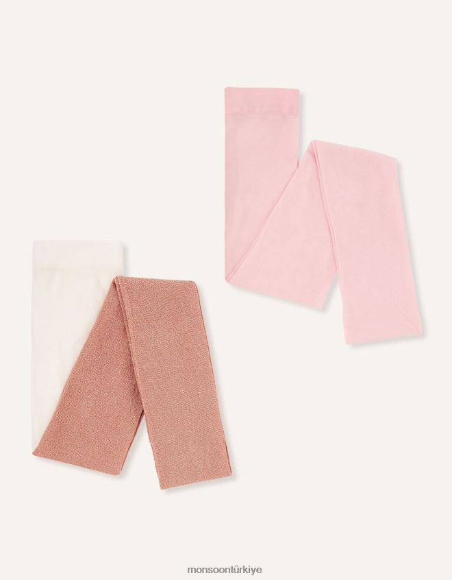 Monsoon kız ışıltılı tayt ikili takım JH86BT2731 aksesuar altın (gül altın)