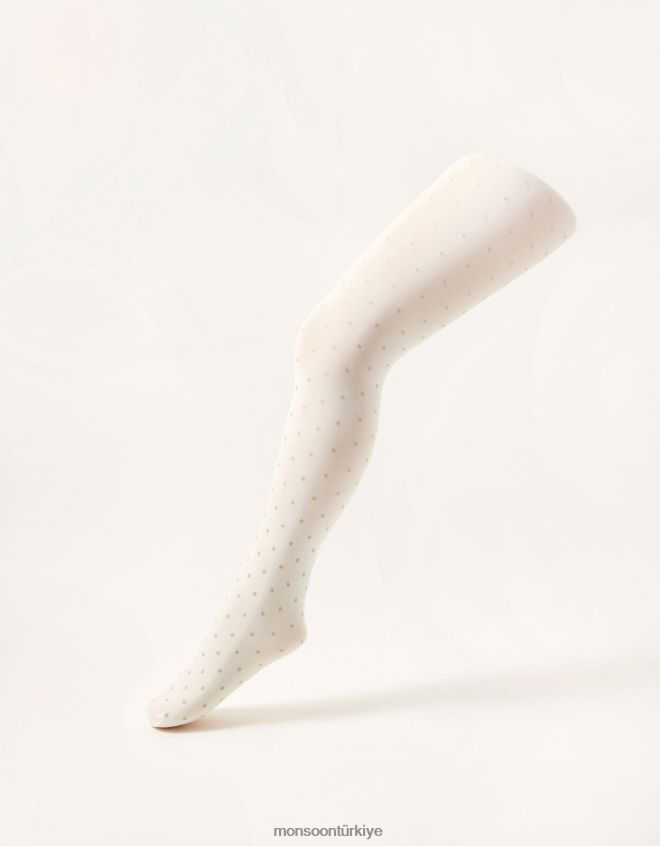 Monsoon kız nokta parıltılı tayt JH86BT2710 aksesuar altın