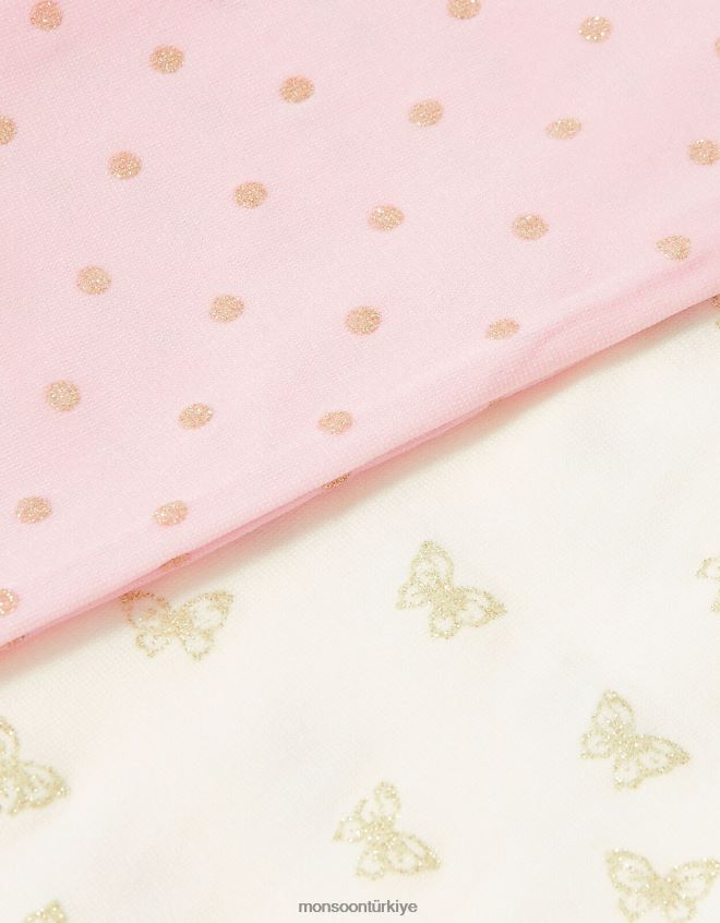 Monsoon kız parıltılı desenli tayt twinset JH86BT2596 aksesuar çok