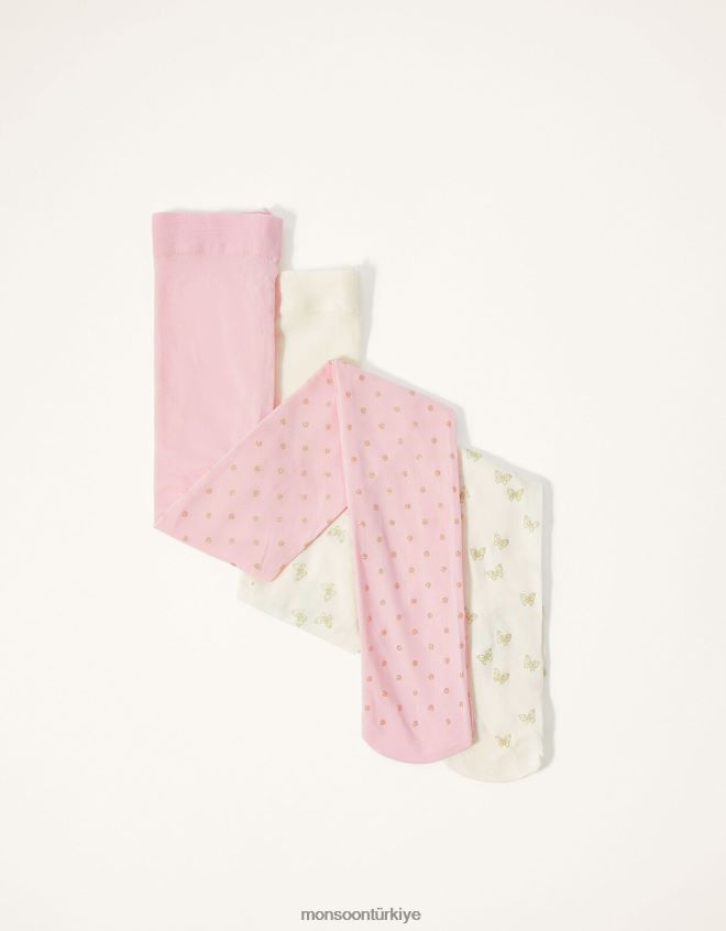 Monsoon kız parıltılı desenli tayt twinset JH86BT2695 aksesuar çok