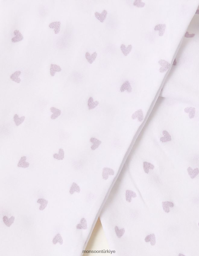 Monsoon kız parıltılı kalpli tayt JH86BT2647 aksesuar pembe