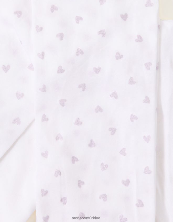 Monsoon kız parıltılı kalpli tayt twinset JH86BT2649 aksesuar çok