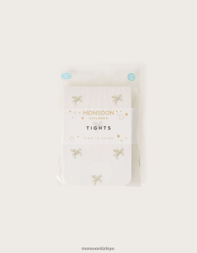 Monsoon kız parıltılı tek boynuzlu at desenli tayt JH86BT2420 aksesuar altın