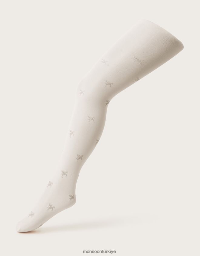 Monsoon kız parıltılı tek boynuzlu at desenli tayt JH86BT2420 aksesuar altın