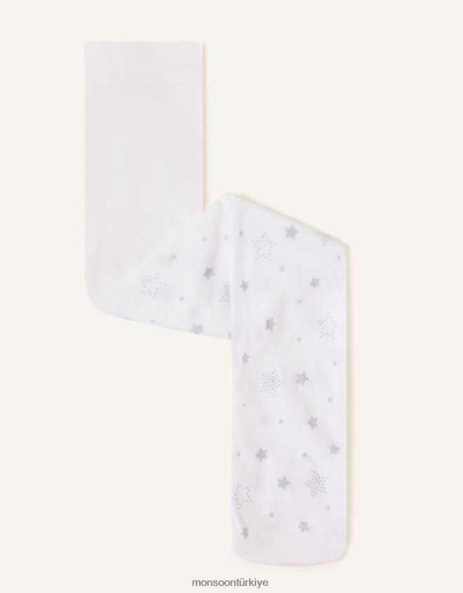 Monsoon kız parıltılı yıldız tayt JH86BT2621 aksesuar gümüş