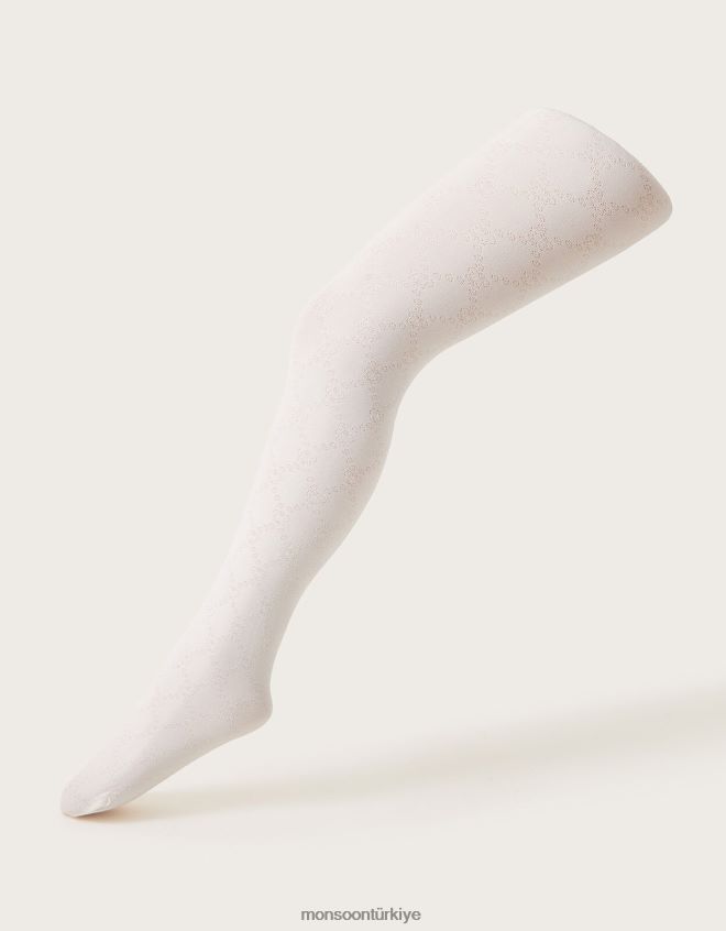 Monsoon kız peluş elmas tayt JH86BT2856 aksesuar fildişi