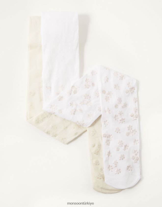 Monsoon kız perlato baskılı sıkı twinset JH86BT2848 aksesuar çok