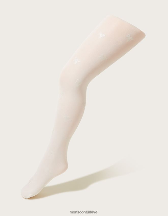 Monsoon kız tek boynuzlu at ışıltılı tayt JH86BT2692 aksesuar fildişi