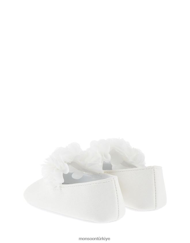 Monsoon çocuklar pırıltılı korsaj patik JH86BT2378 ayakkabı fildişi