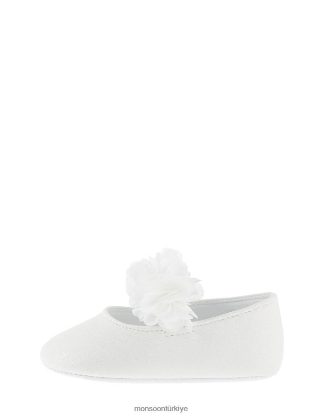 Monsoon çocuklar pırıltılı korsaj patik JH86BT2378 ayakkabı fildişi