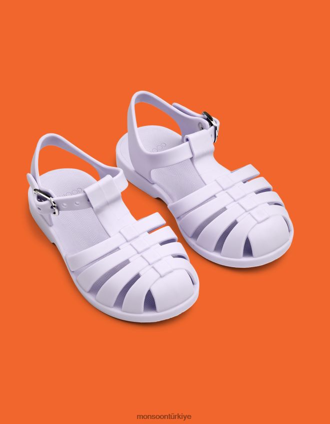 Monsoon çocuklar liewood bre plaj sandaletleri JH86BT2382 ayakkabı mor
