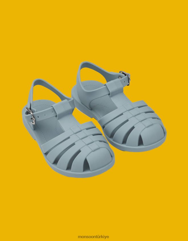 Monsoon çocuklar liewood bre plaj sandaletleri JH86BT2383 ayakkabı mavi