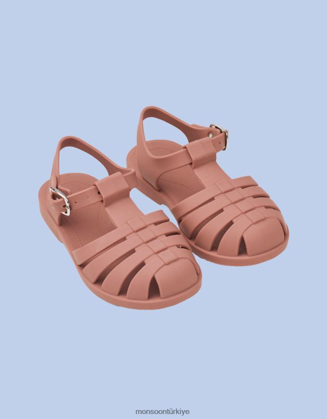 Monsoon çocuklar liewood bre plaj sandaletleri JH86BT2390 ayakkabı pembe