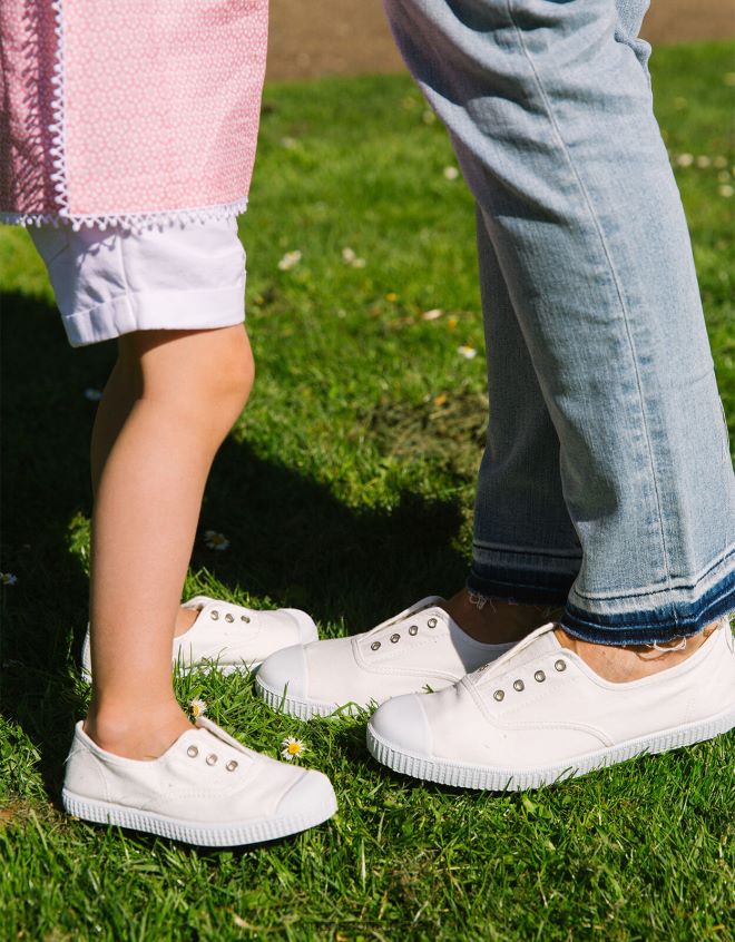 Monsoon çocuklar hampton tuval erik plimsolls beyaz JH86BT2377 ayakkabı beyaz