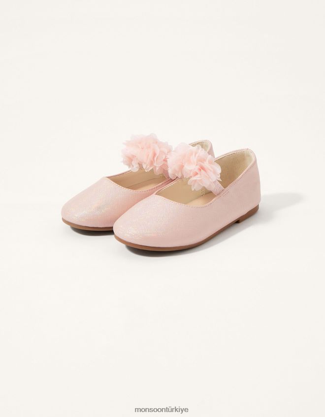 Monsoon çocuklar korsaj yürüteç ayakkabı pembe JH86BT2362 ayakkabı pembe