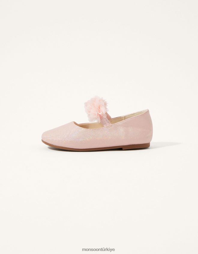 Monsoon çocuklar korsaj yürüteç ayakkabı pembe JH86BT2362 ayakkabı pembe