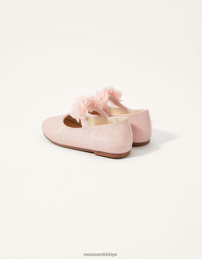 Monsoon çocuklar korsaj yürüteç ayakkabı pembe JH86BT2362 ayakkabı pembe