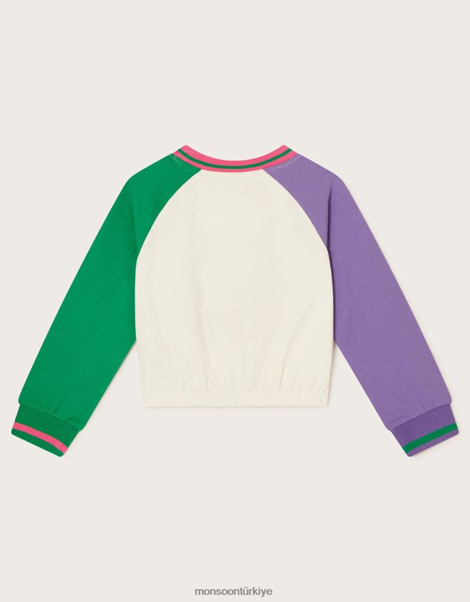 Monsoon çocuklar kurbağa belli elastik kısa üst JH86BT1654 Giyim fildişi