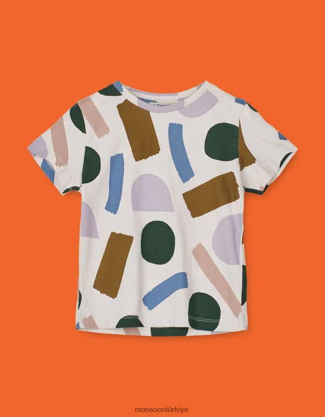 Monsoon çocuklar liewood dakawa boya kontur baskılı üst JH86BT2286 Giyim çok