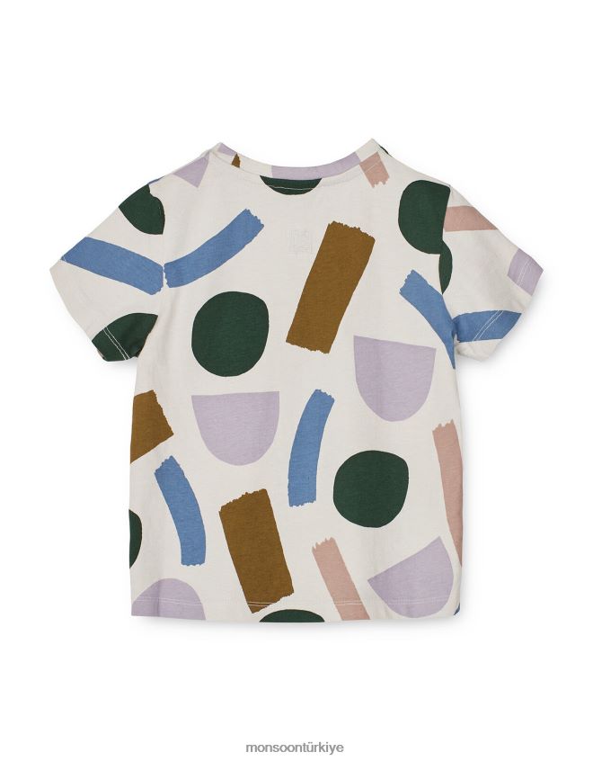 Monsoon çocuklar liewood dakawa boya kontur baskılı üst JH86BT2286 Giyim çok