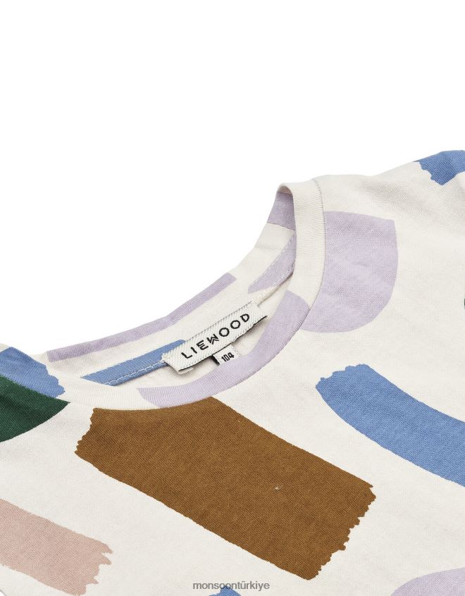 Monsoon çocuklar liewood dakawa boya kontur baskılı üst JH86BT2286 Giyim çok